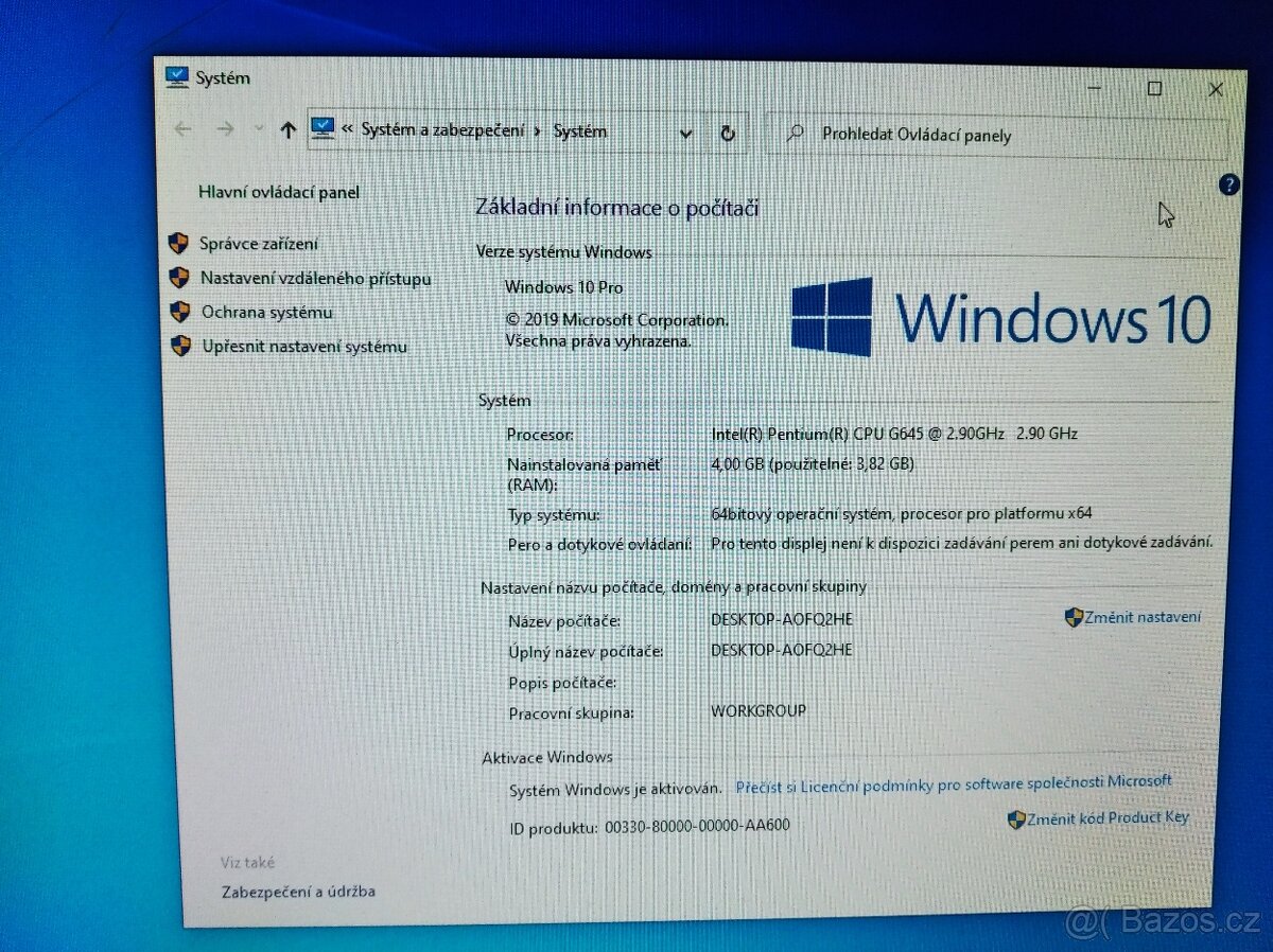 PC Lenovo ThinkCentre Edge 72 - 8
