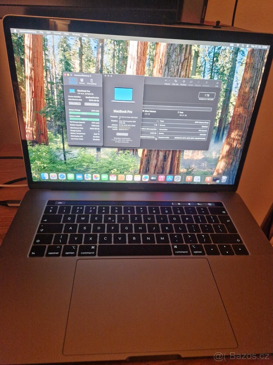 Apple MacBook Pro 15- i7/32GB/1TB - Nová Baterie a Příslušen - 8