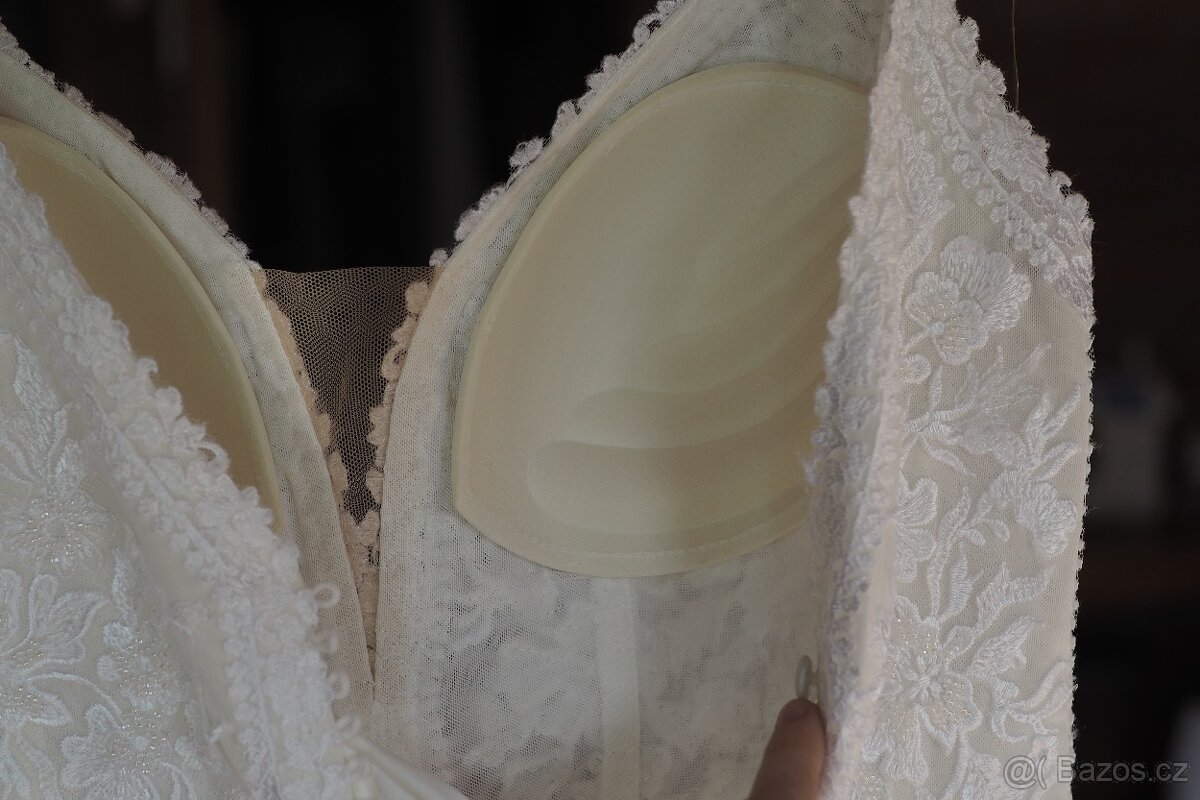 Prodám svatební šaty, vel. 38 - 8