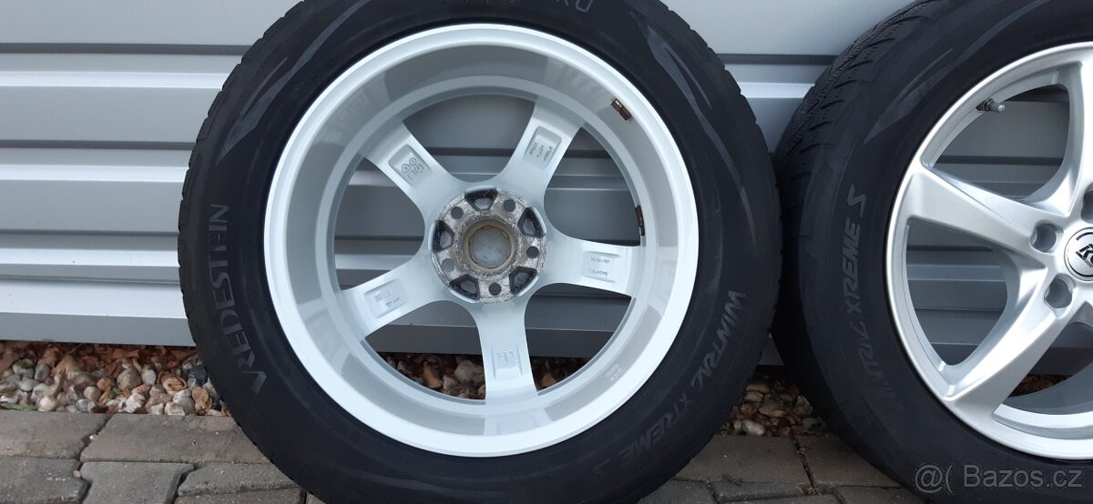 Alu sadu 5x112 r17 RC vw Tiguan zimní pneu - 8