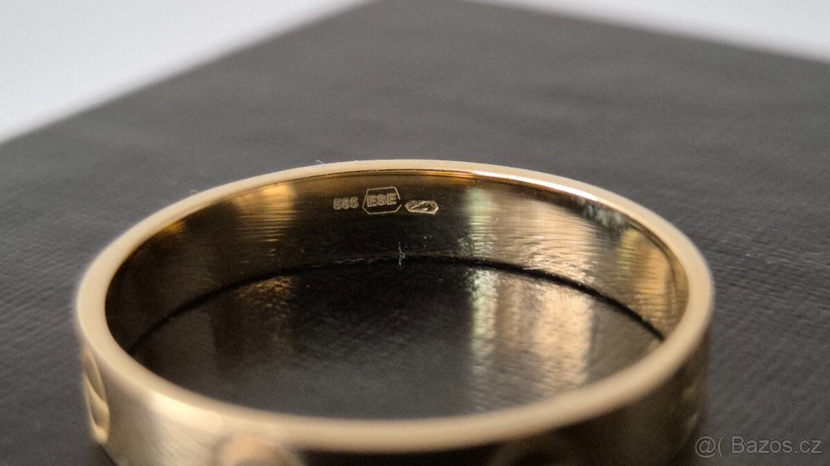 Zlatý prsten vel. 56 - 8