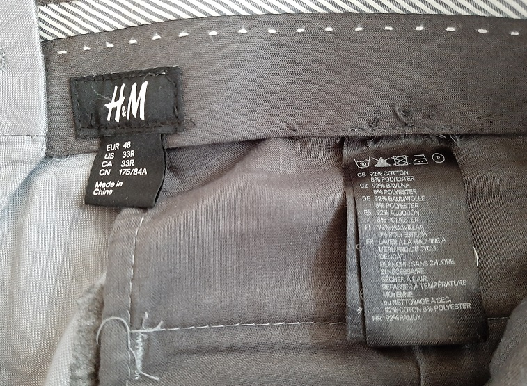 Světle šedý pánský oblek H&M vel. 48 - 8