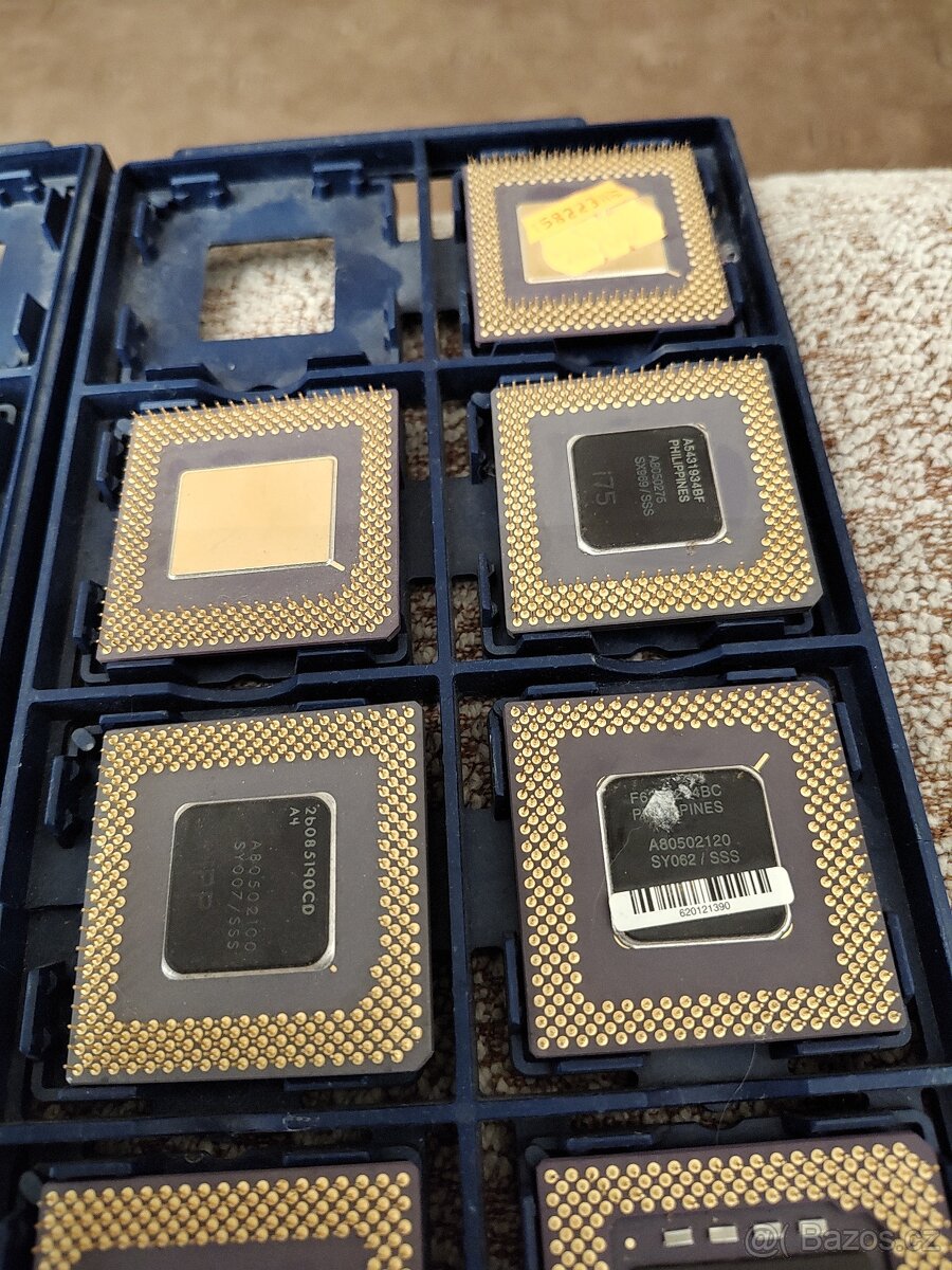 Sbírka starých procesoru 386,486 Pentia atd - 8