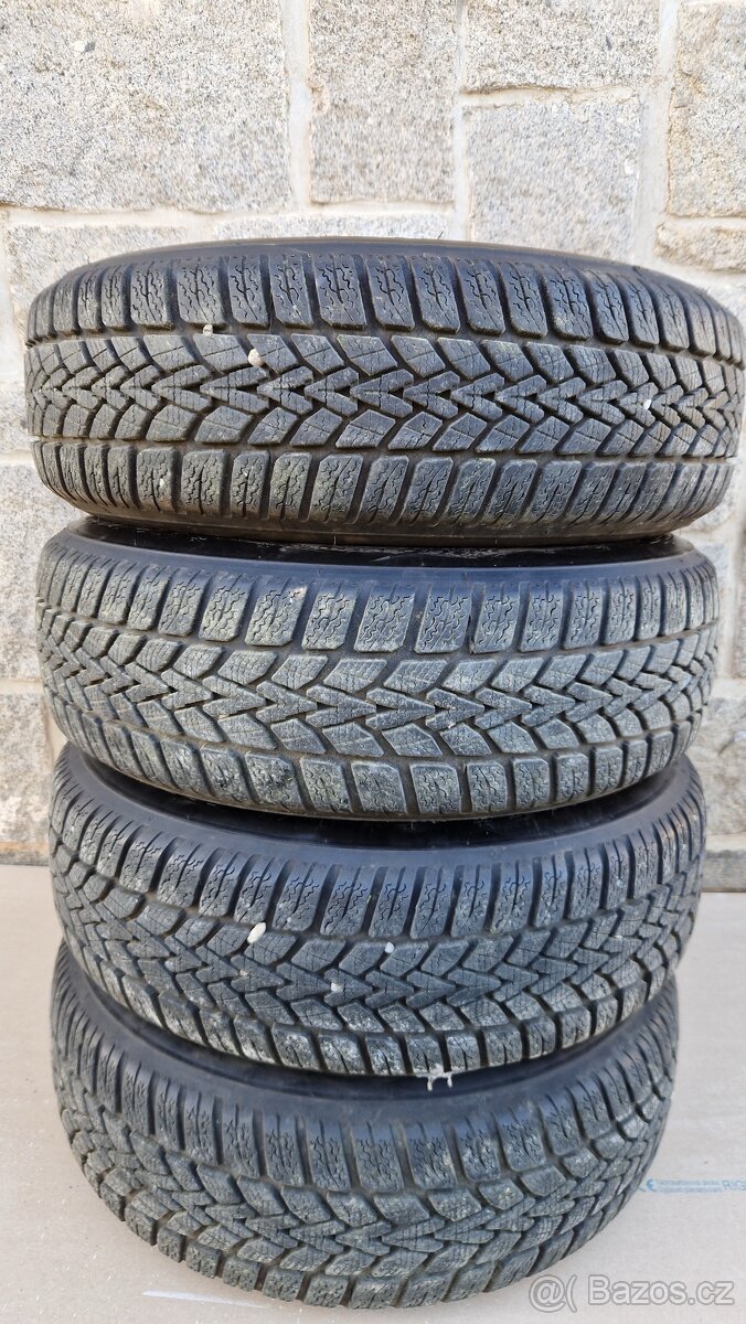 Škoda Fabia/Vw Polo 5x100/Krasne zimní pneu Dunlop/185/65/15 - 8