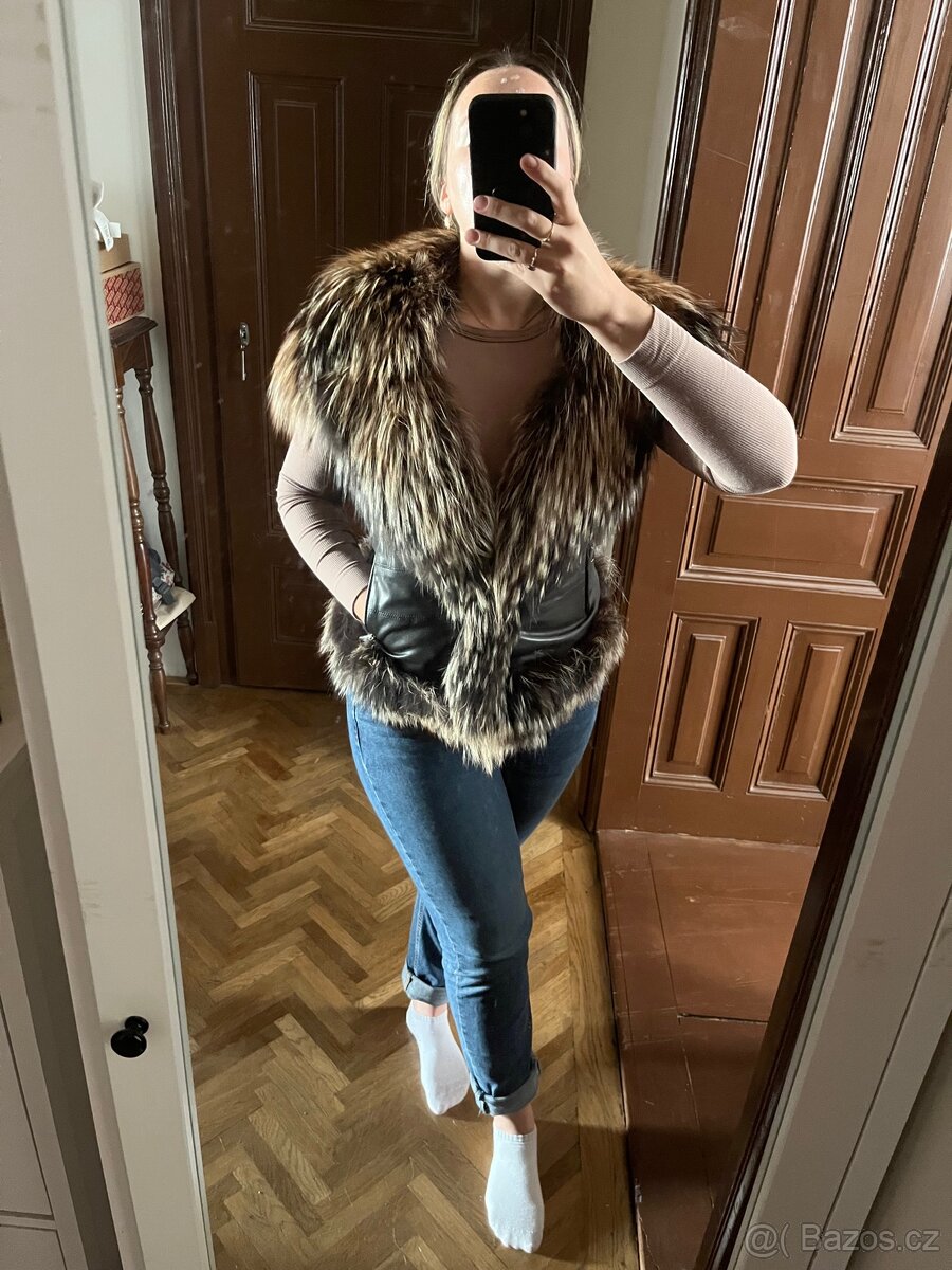 Luxusní kožešinová vesta - 8