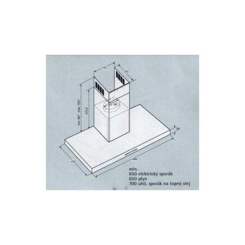 KOMÍNOVÁ Digestoř - AEG DD8695-M - 8