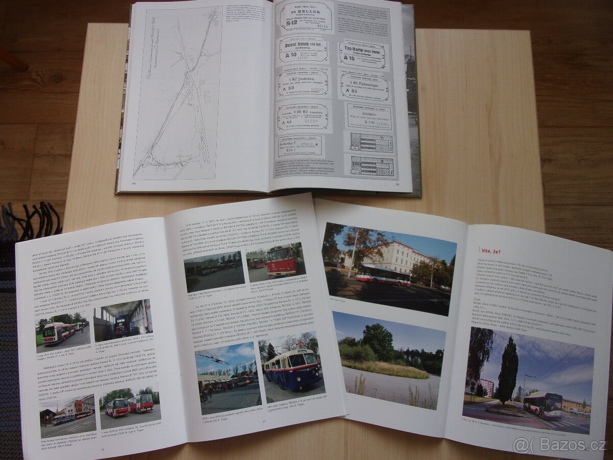 JIHLAVA - 3x KNIHA TRAMVAJE, TROLEJBUSY, AUTOBUSY - 8