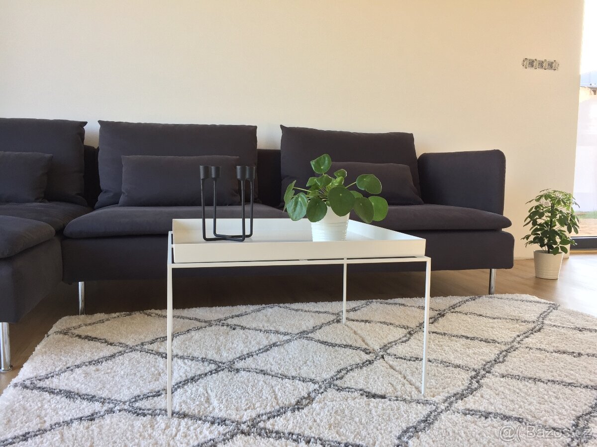 Koberec, 135×190 cm, krémová - 8