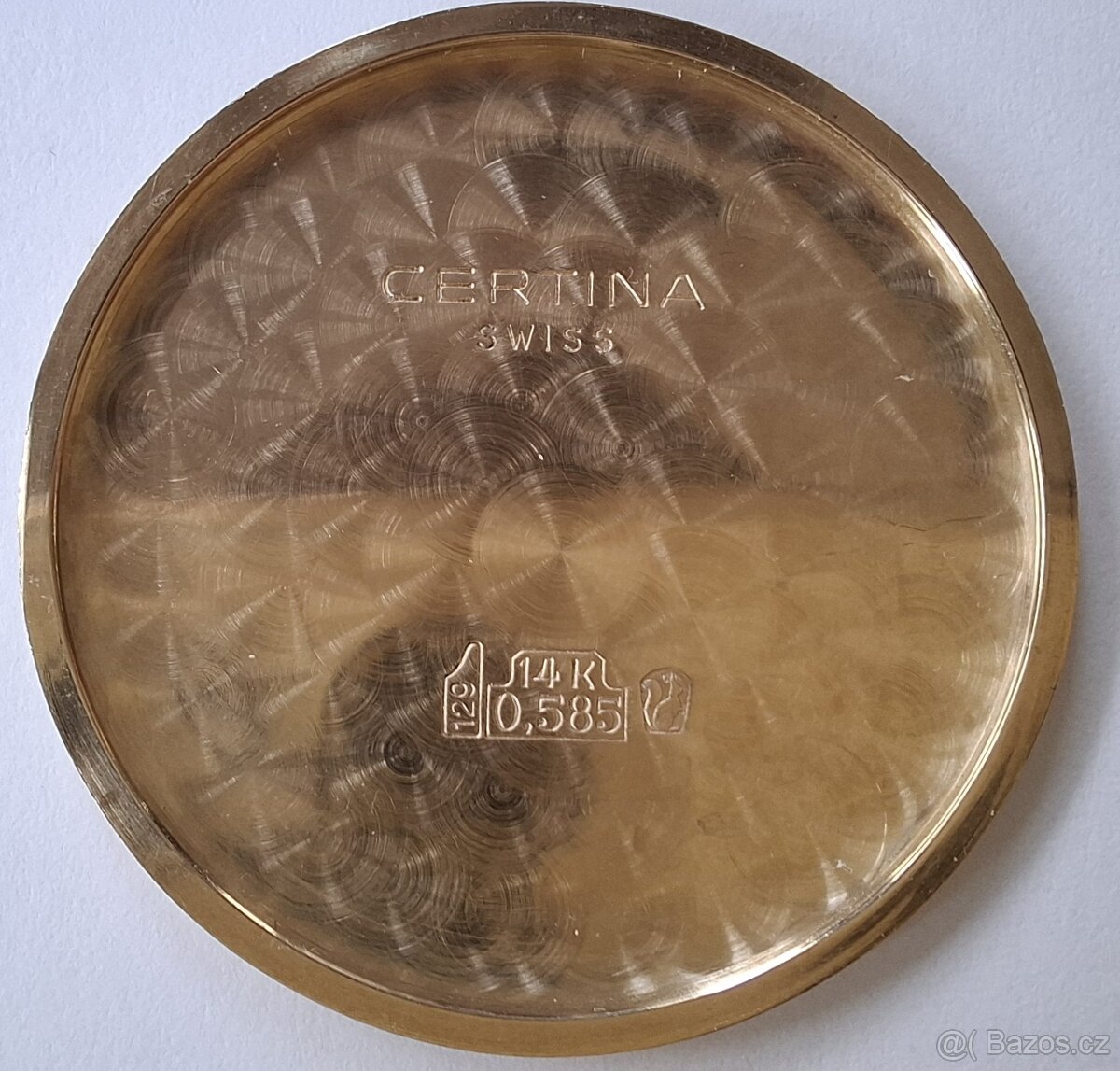 Pánské zlaté náramkové hodinky Certina 14K - 8