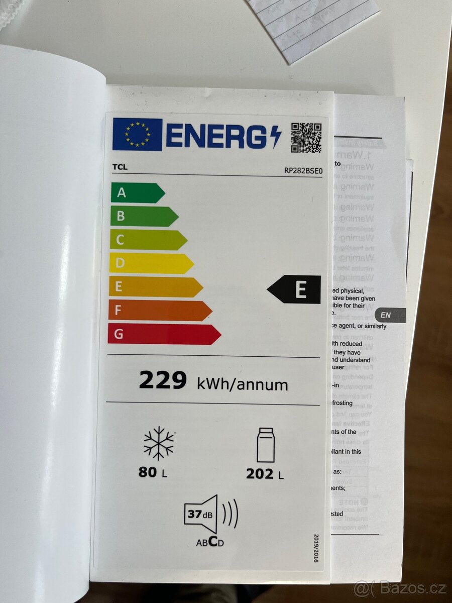 TCL lednice s mrazákem RP282BSE0 - 8