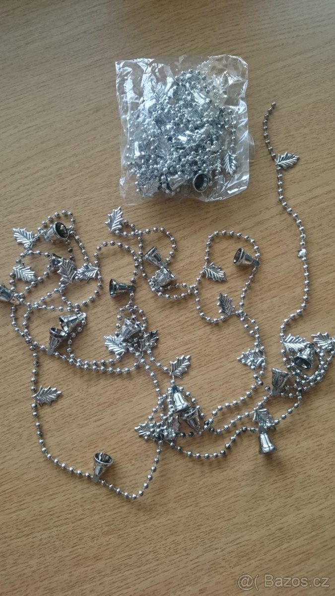 Vánoční řetězy, baňky, ubrusy,...retro - 8