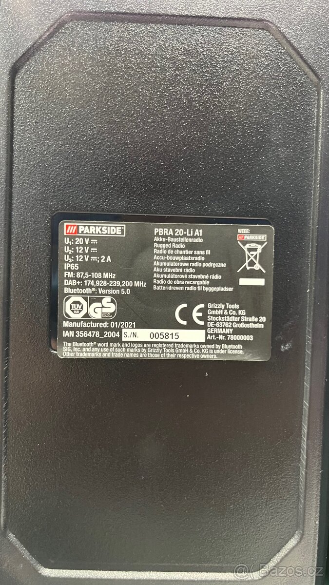 Stavební rádio Parkside - 8