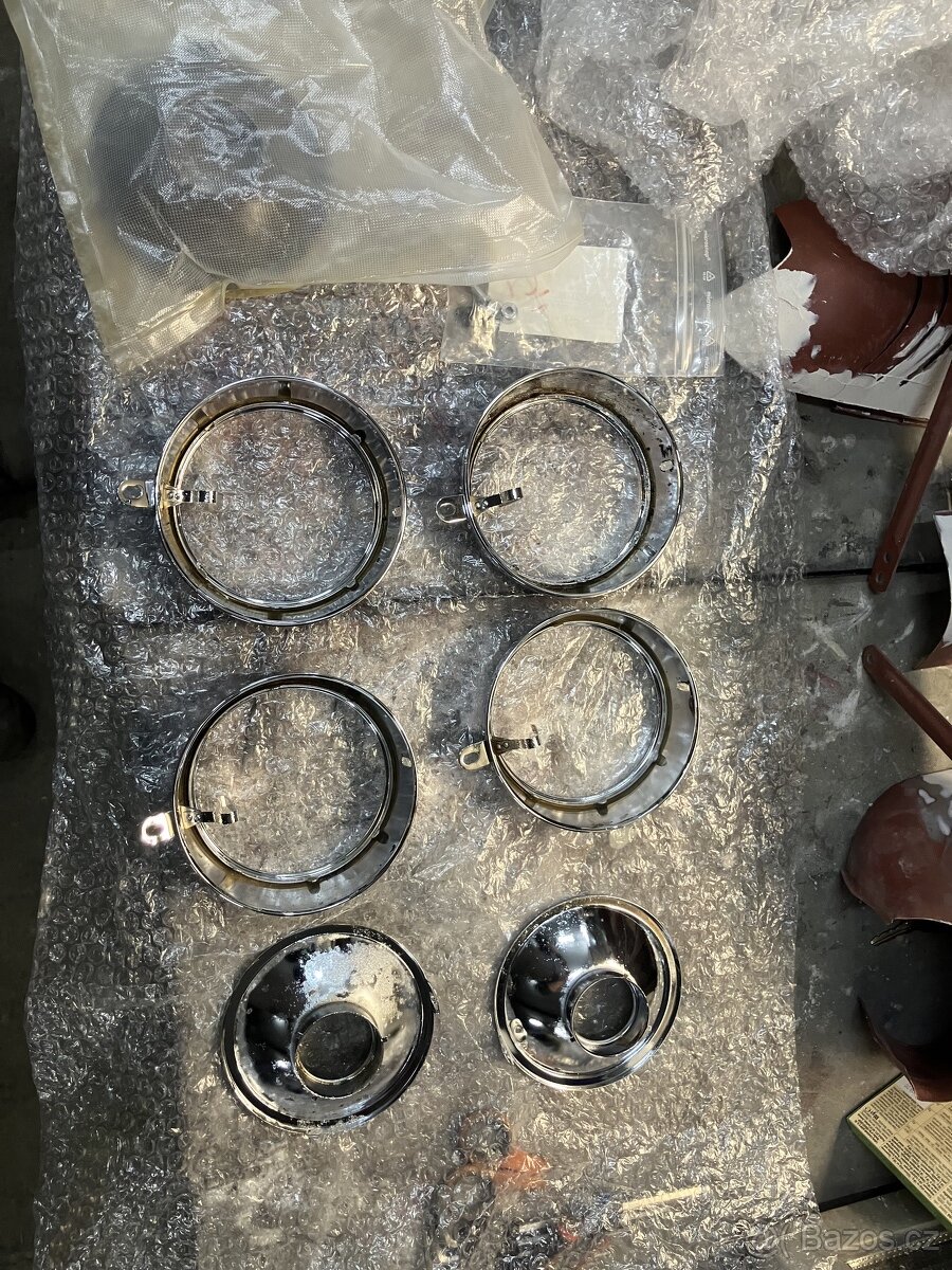 Jawa 50 550 555 05 20 21 chrom Rámeček a parabola světla - 8