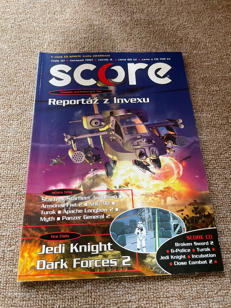 Časopis Score: 40 čísel, ročníky 1,2,3,4,5,6,7,8,13,15 - 8