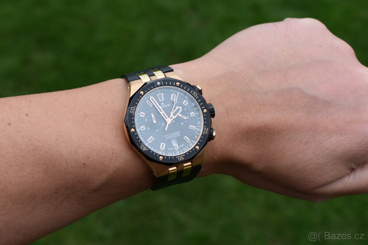 Hodinky Edox Delfin Chronograph 10109-357RNCA full set - 8