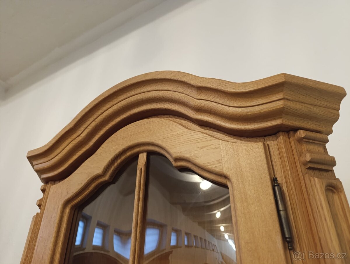 Rustikální příborník, vitrína, masív, Nábytek s příběhem - 8