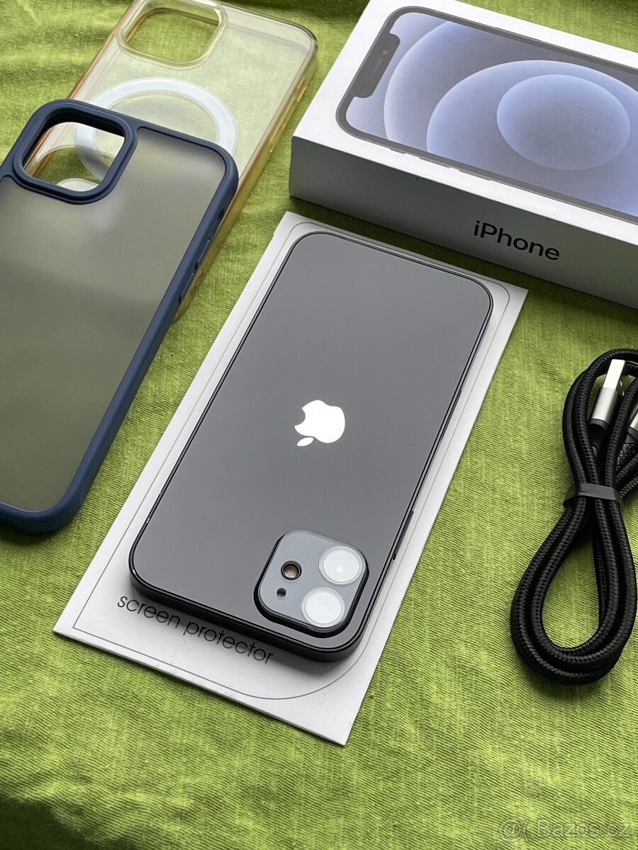 🍏 Apple Iphone 12 Black 64GB 🍎 98% baterie 🔋 - 8