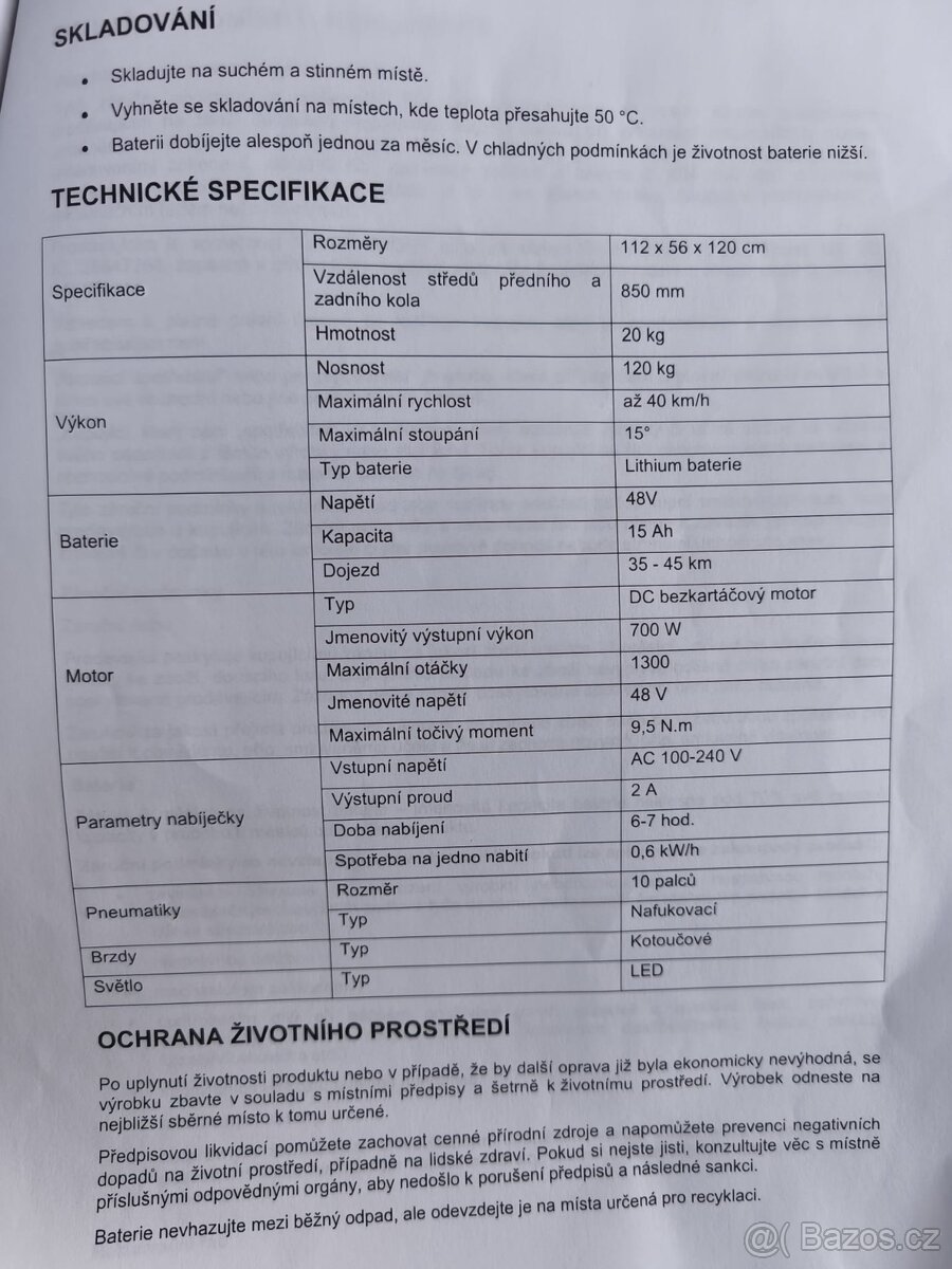 Elektrická koloběžka W-TEC - 8