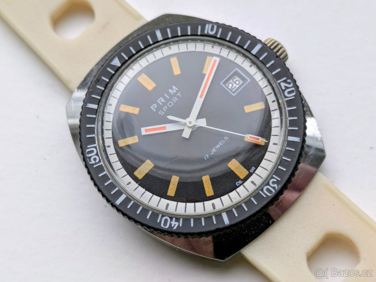 Hodinky PRIM SPORT 2 - 17 JEWELS - KRÁSNÝ STAV - 8
