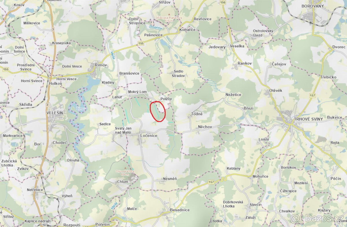 Prodám lesní pozemky v k.ú. Ločenice, p.č. 1452 a 1453 - 8