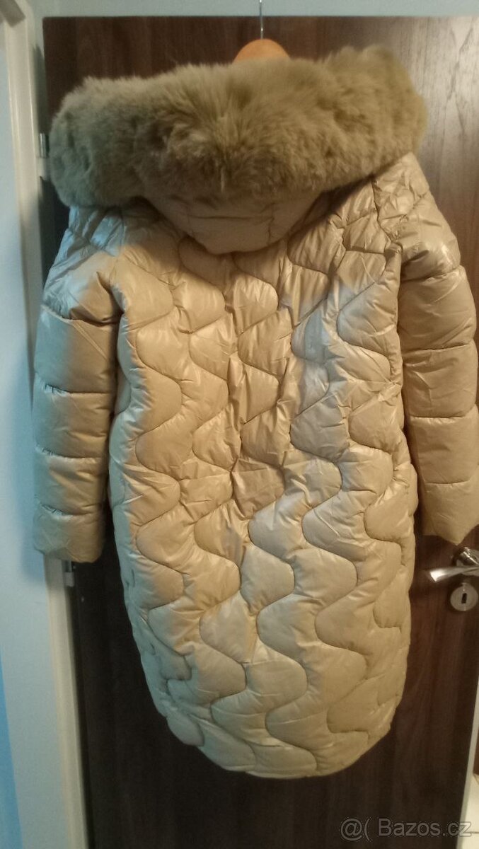 Dámská zimní bunda, velikost XXL, barva: béžová - 8