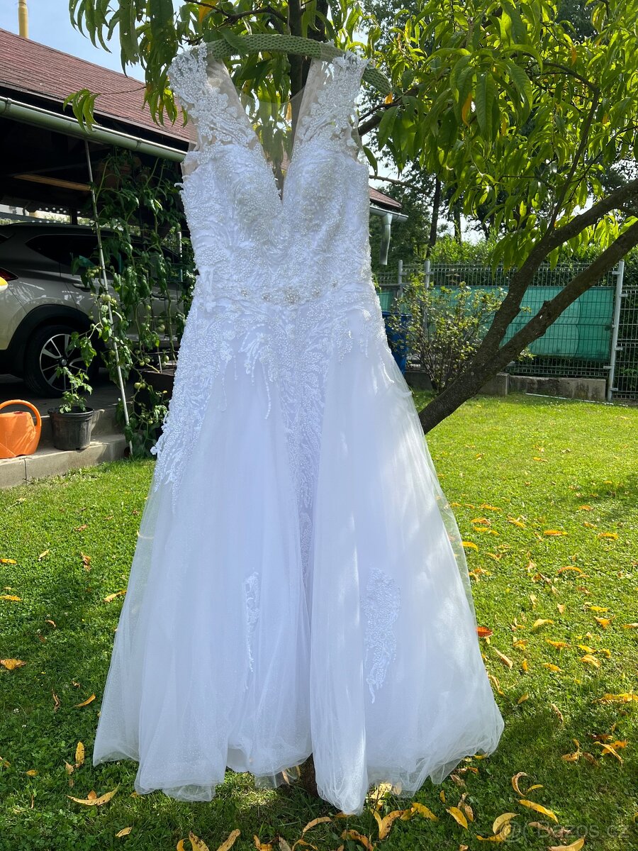 Svatební šaty vel. 36-42 - 8