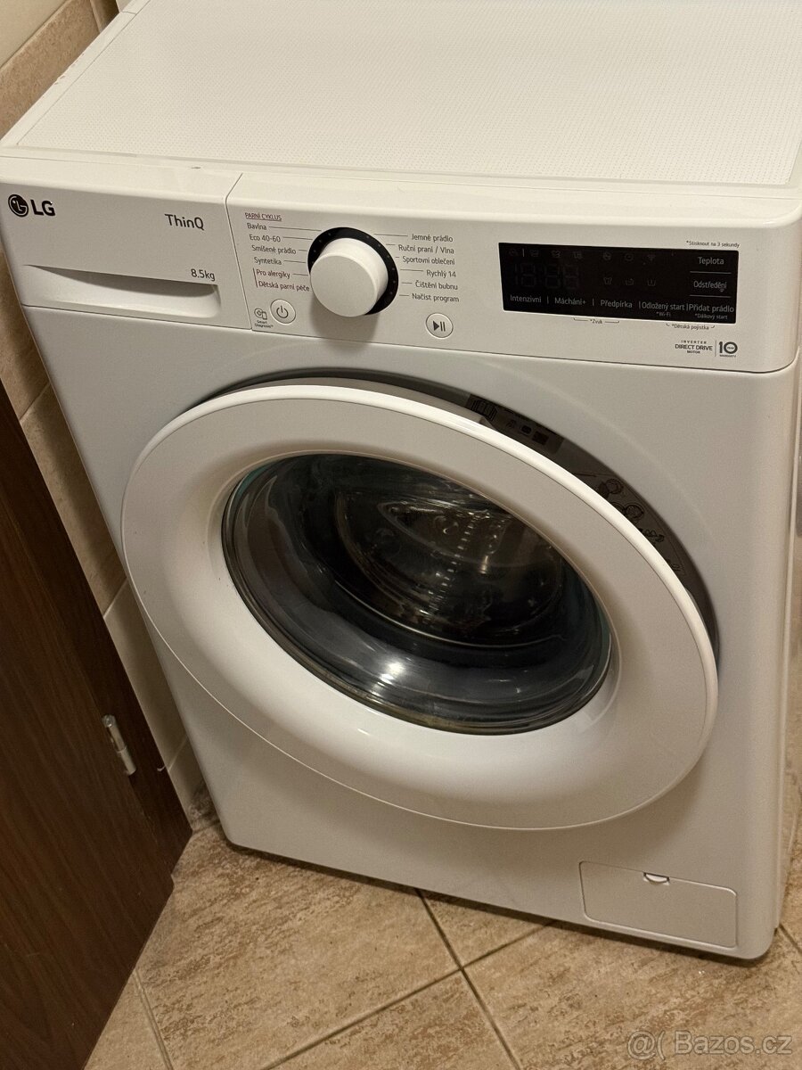 Pračka LG FA2S8V3GY3W - 8,5 kg SLIM - 8