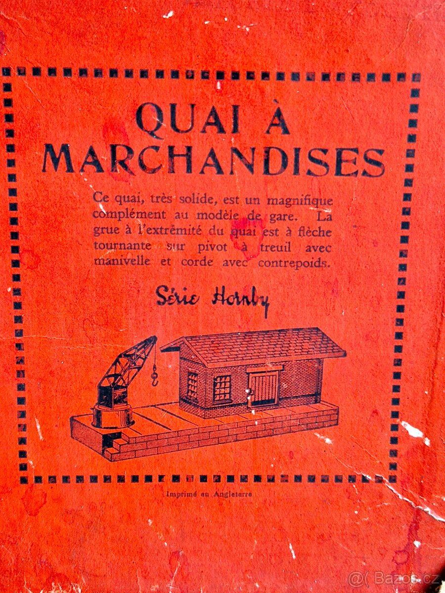 Vláčky - nádražní překladiště s jeřábem, Hornby, 1930 - 8