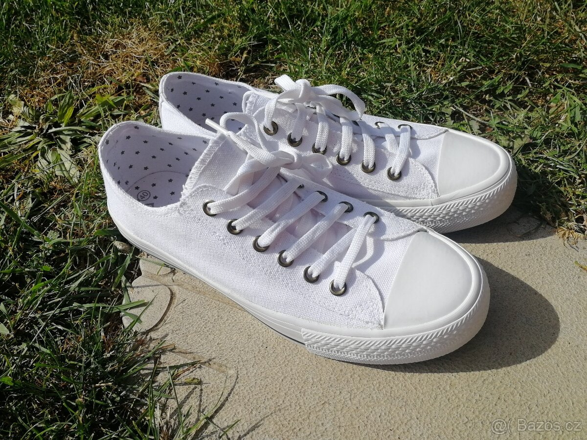 Nové - Bonprix tenisky bilé 40 - 8