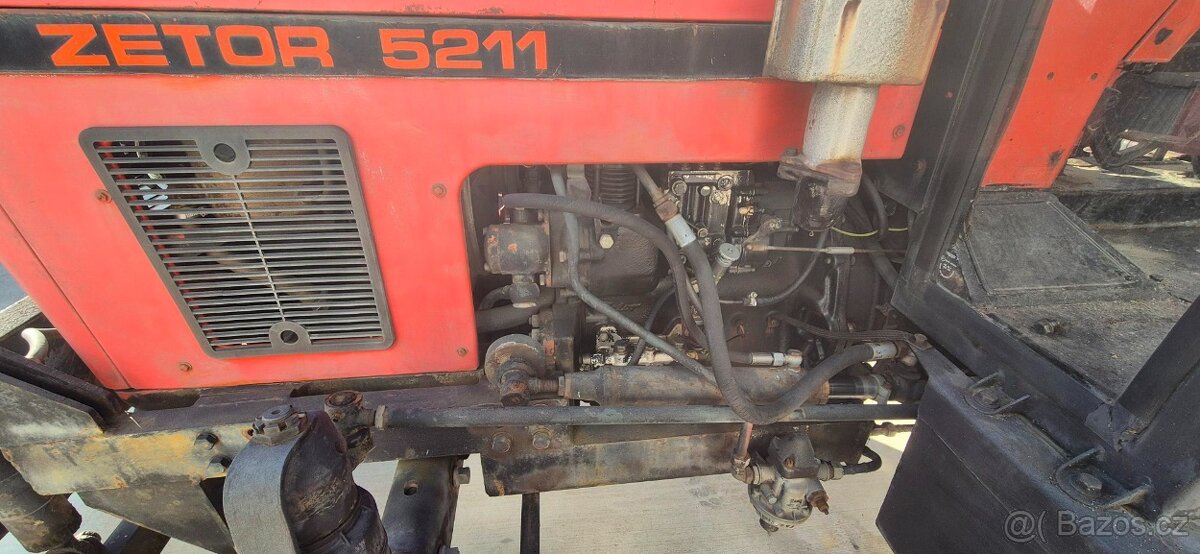 Zetor 5211 s přední radlicí a navijákem - 8