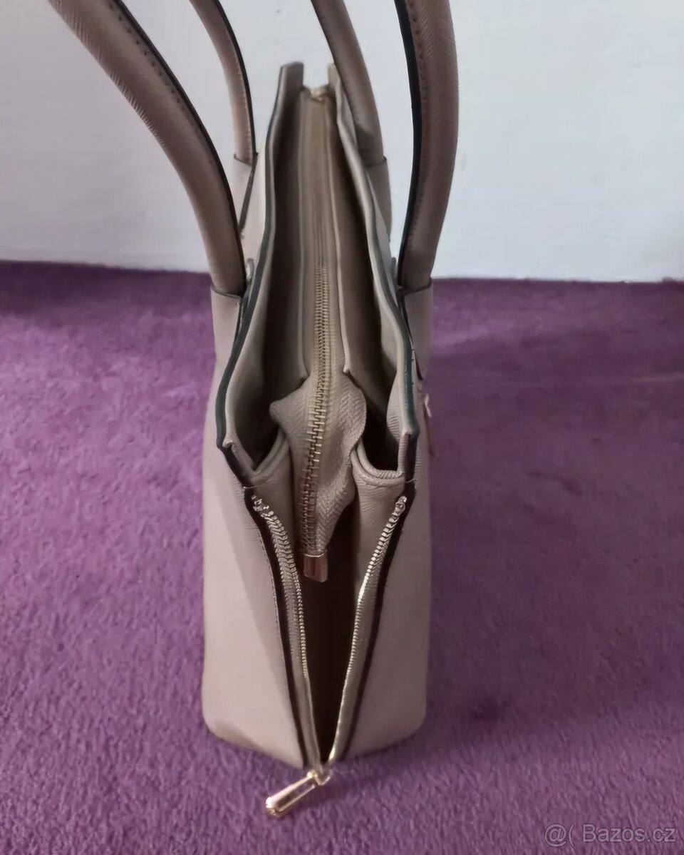 Nová dámská kabelka FLORA&CO béžová na rameno - 8