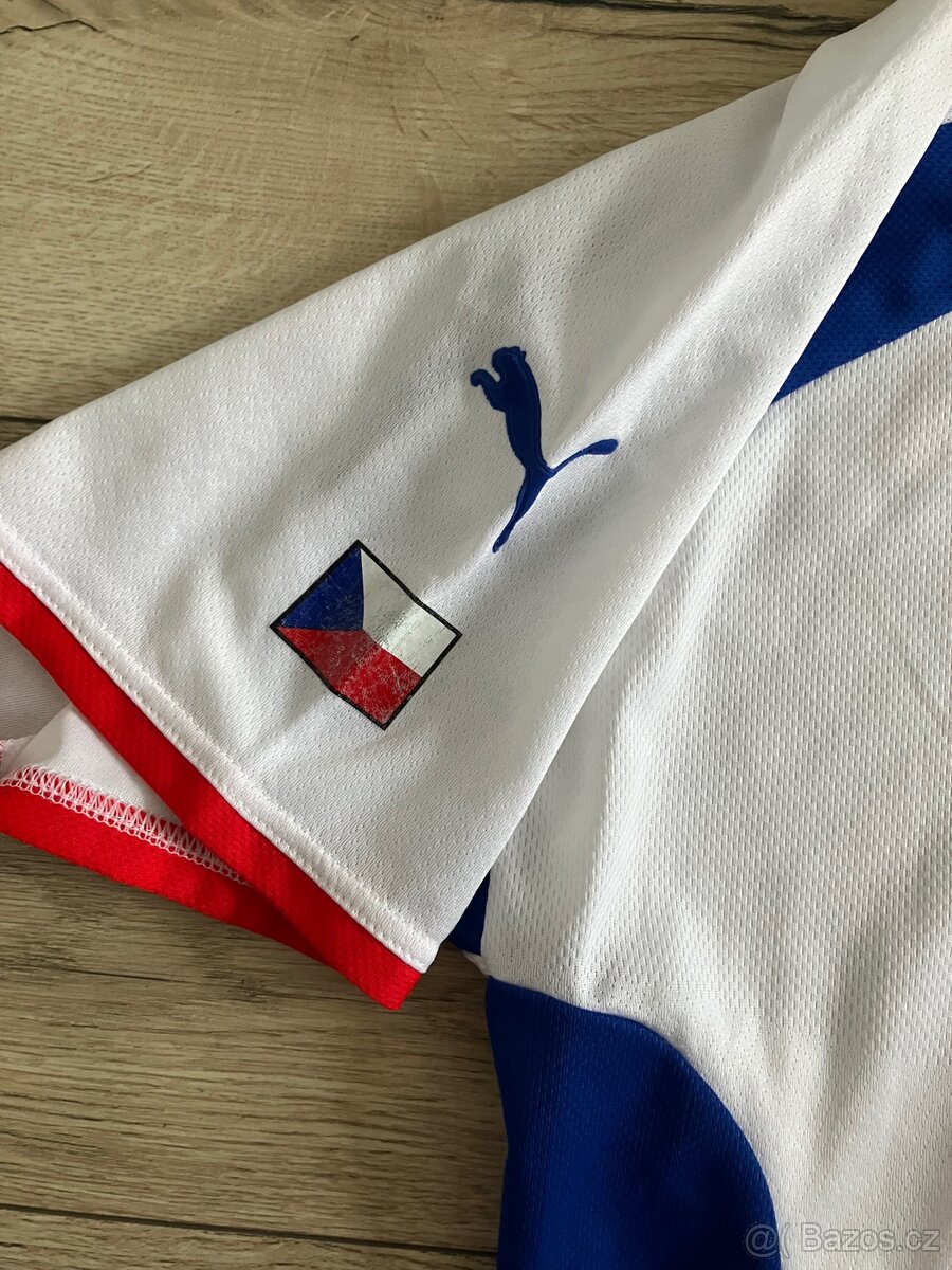 Česko hraný fotbalový dres Puma #17 2002 Hübschmann - 8