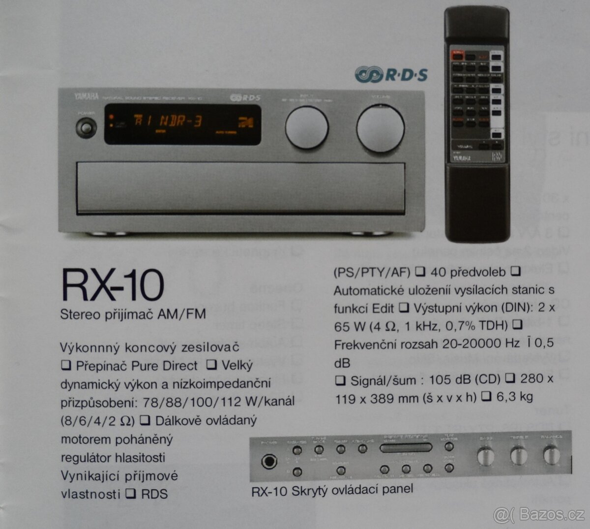 YAMAHA RX-10. BT,USB,FM-RDS EON - 8