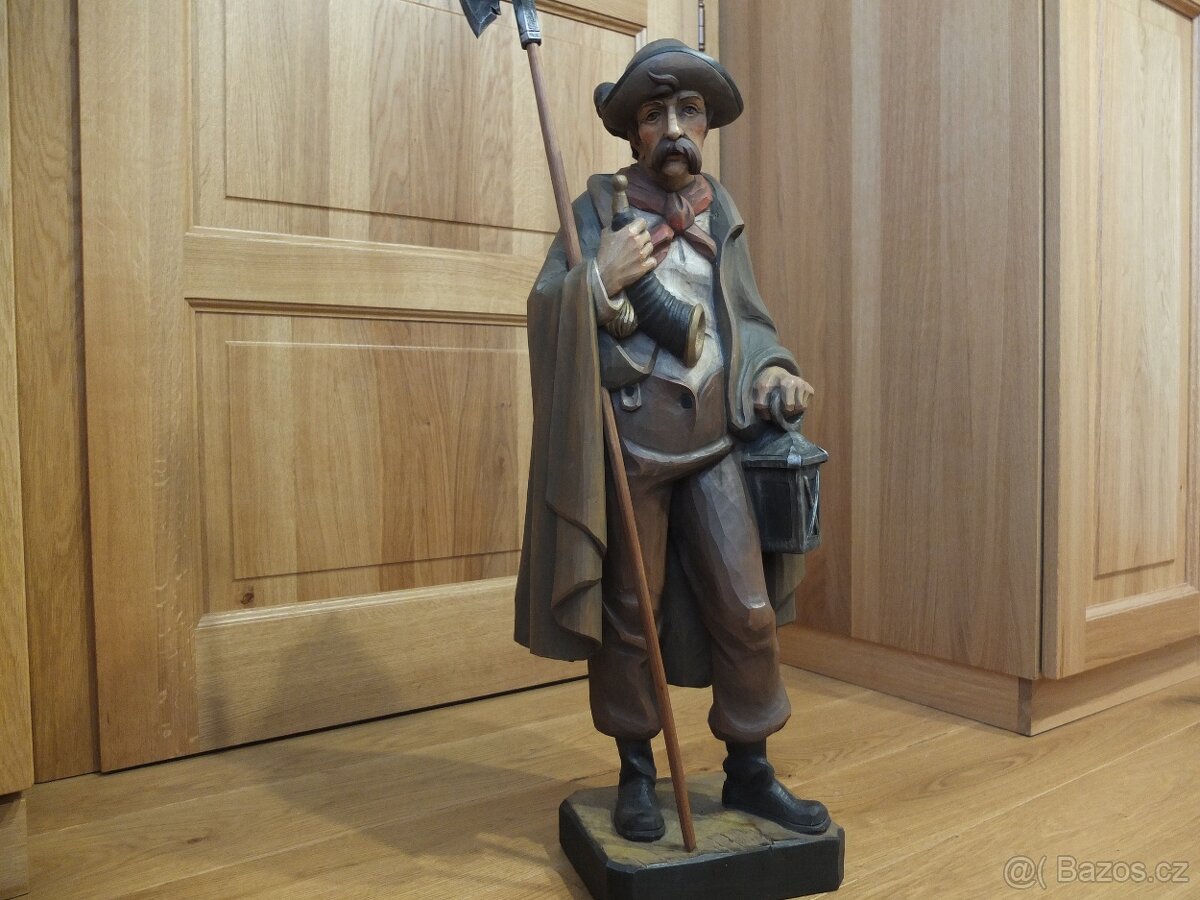 Velká Socha ponocný-- krásný Top kus - 8