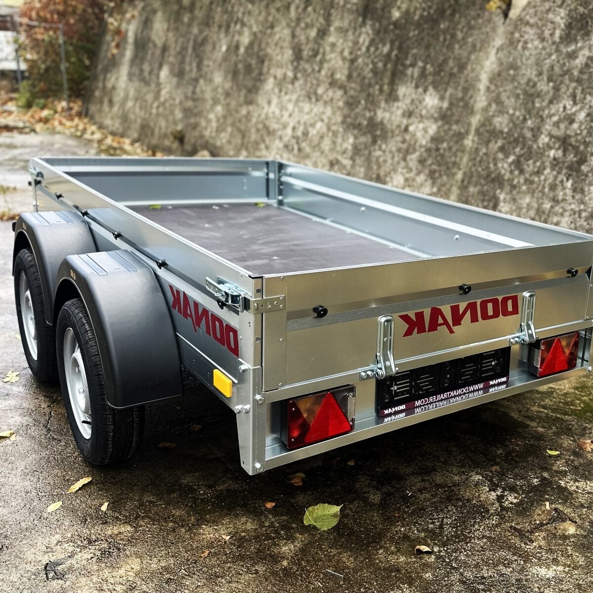 Dvouosý přívěsný vozík sklopný řidičák B, 2x náprava 750kg - 8