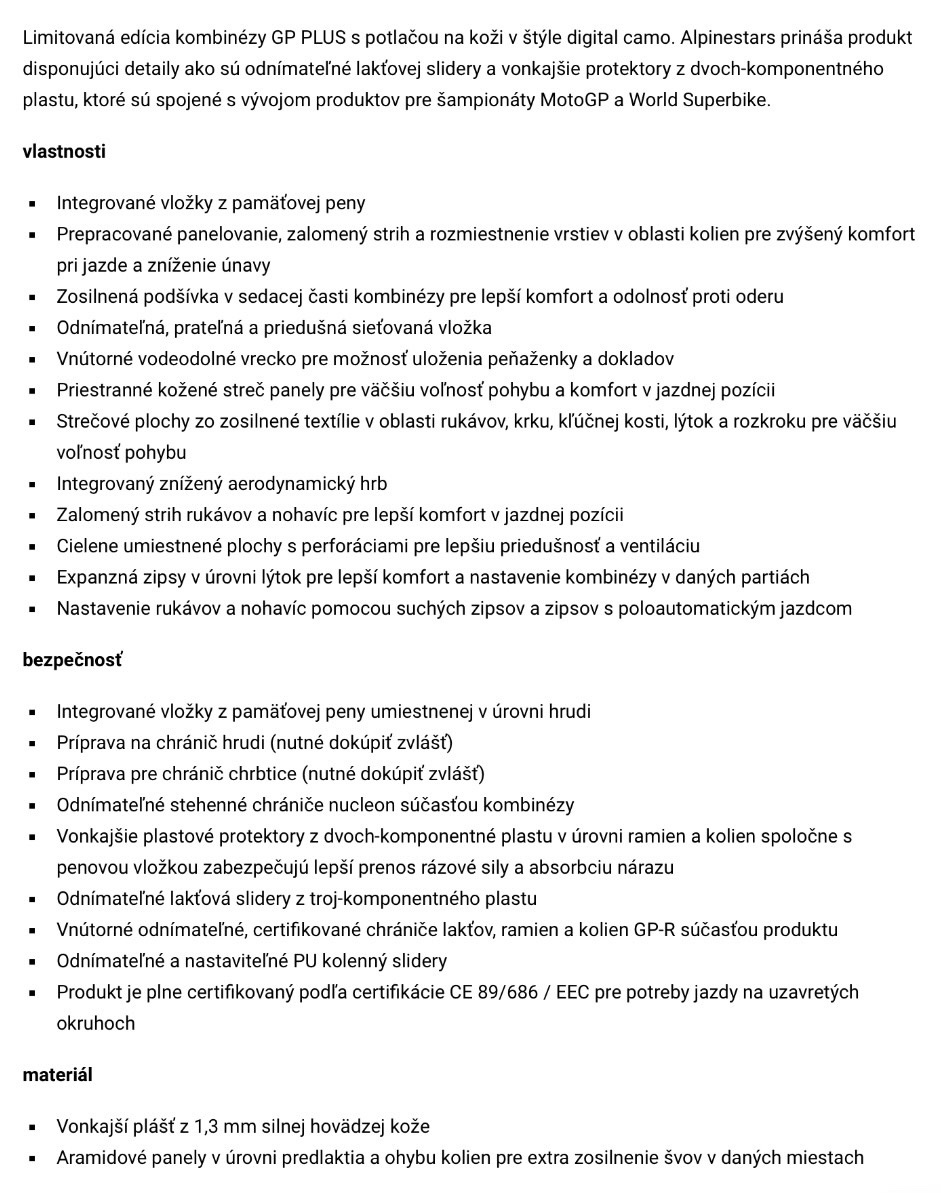 Kombinéza Alpinestars GP Plus (50) - 8