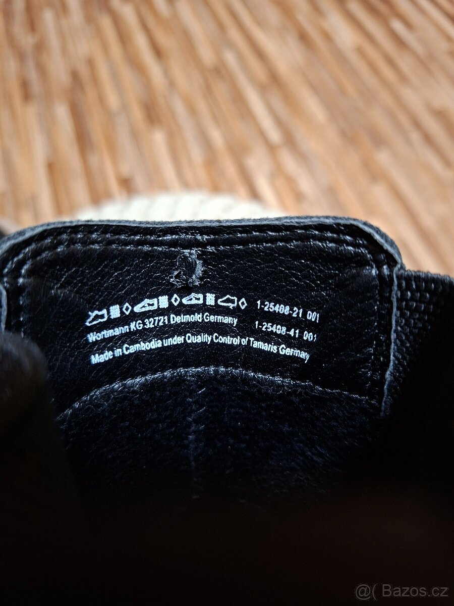 Nové kotníkové boty polokozacky Tamaris vel. 39 - 8