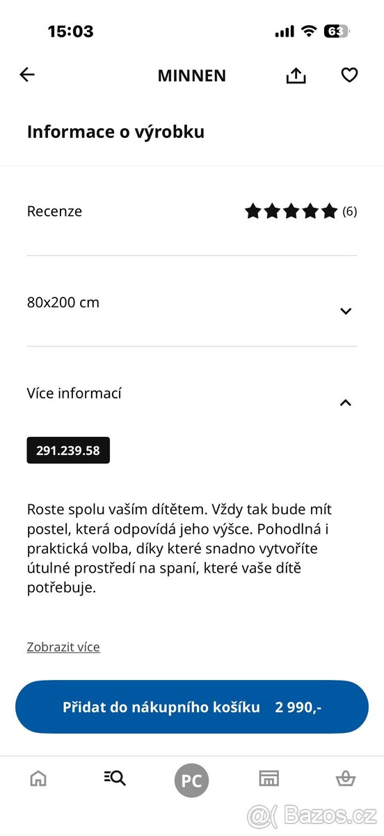 Dětská rostoucí postel IKEA 80x200 - 8