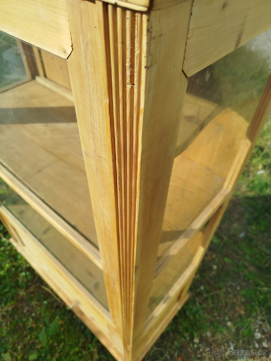 Starožitný skleník / vitrína / velice pěkná - 8