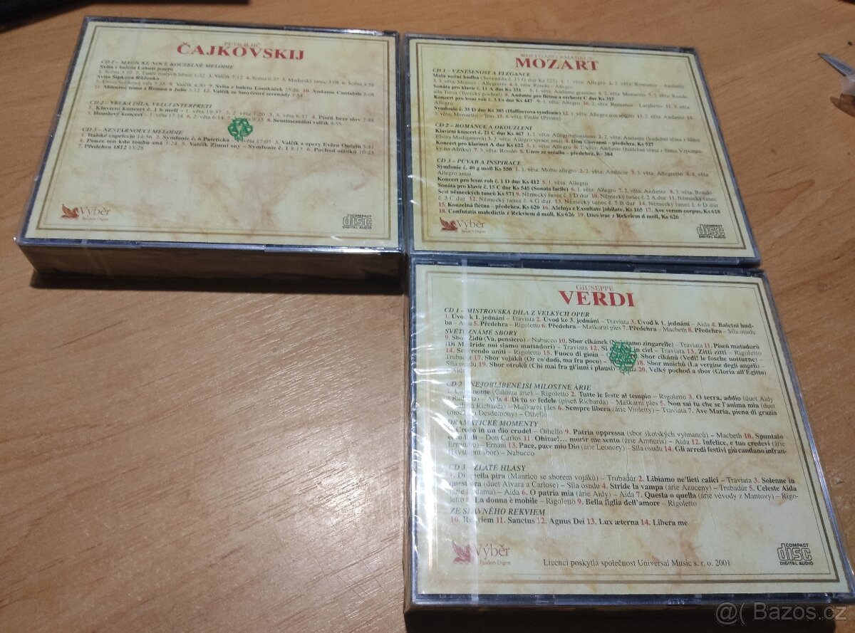 Cd - Great Classical Masterpieces 1 + 2 + další vážná hudba - 8