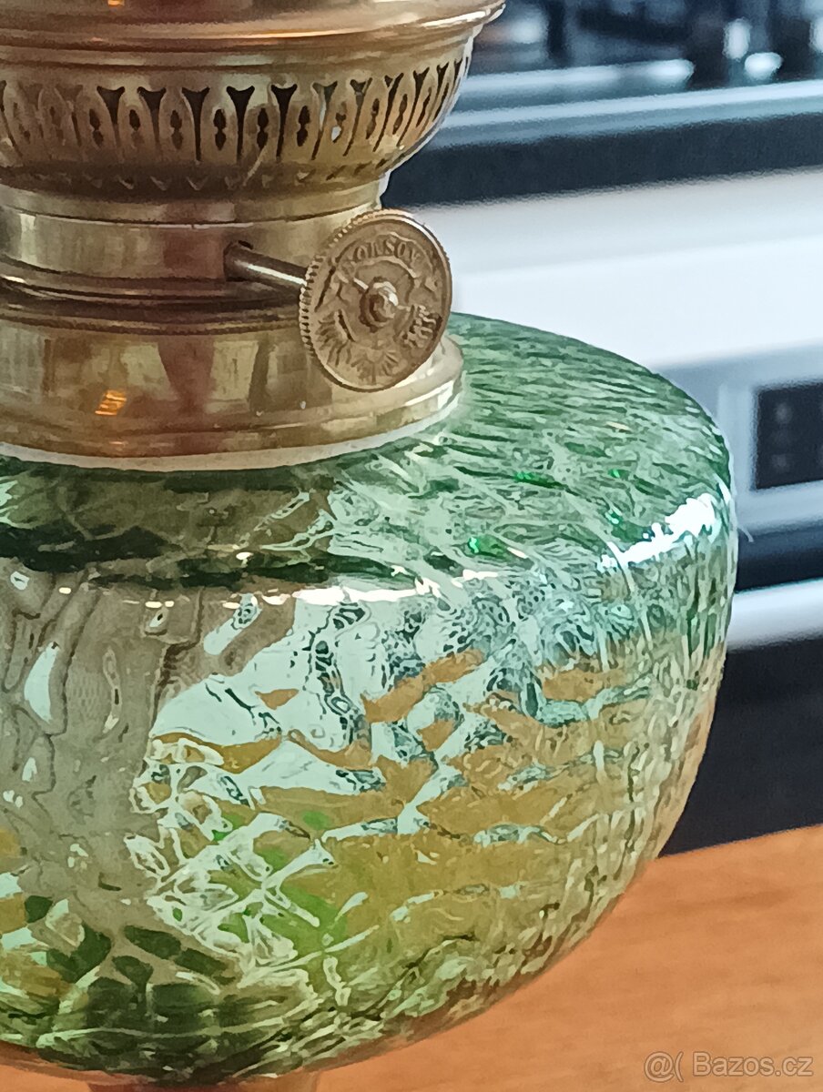 ART DECO STAROŽITNÁ PETROLEJKA BOINSOT PARIS KOLEM 1920 - 8