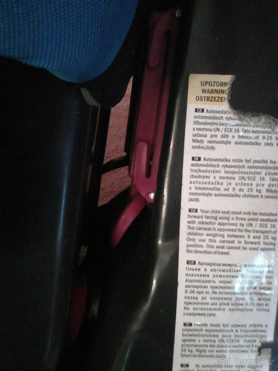 Dětská autosedačka zn. Zenith v modré barvě - 8