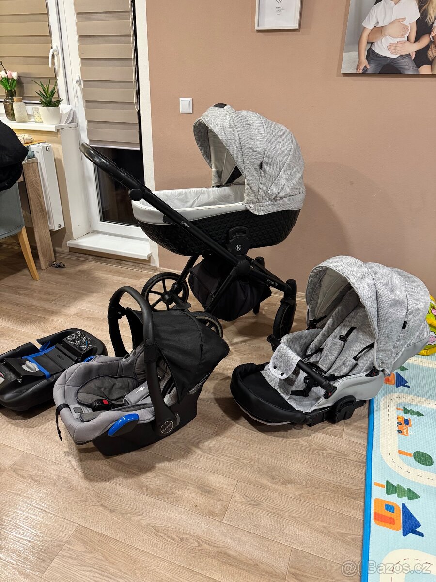 Kočárek trojkombinace + isofix - 8