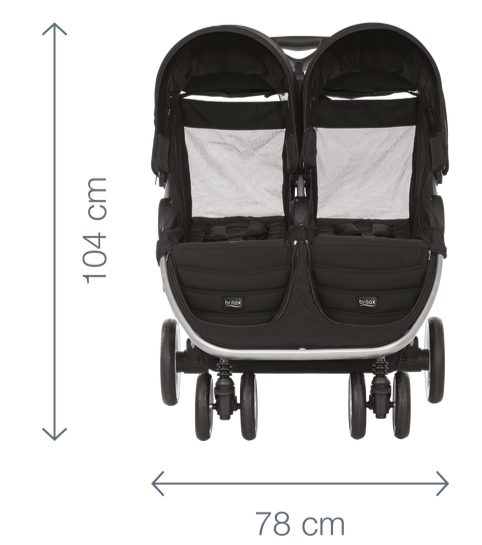 Dvojkocarek, sourozenecký Britax double - 8