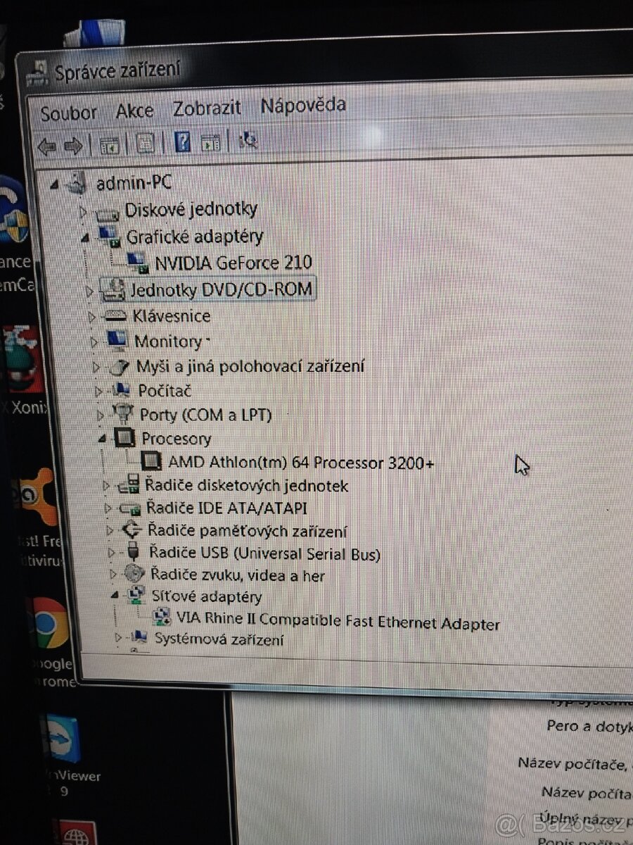 Starší PC sestava - AMD Athlon 64 / NVIDIA GeForce 210
- 8