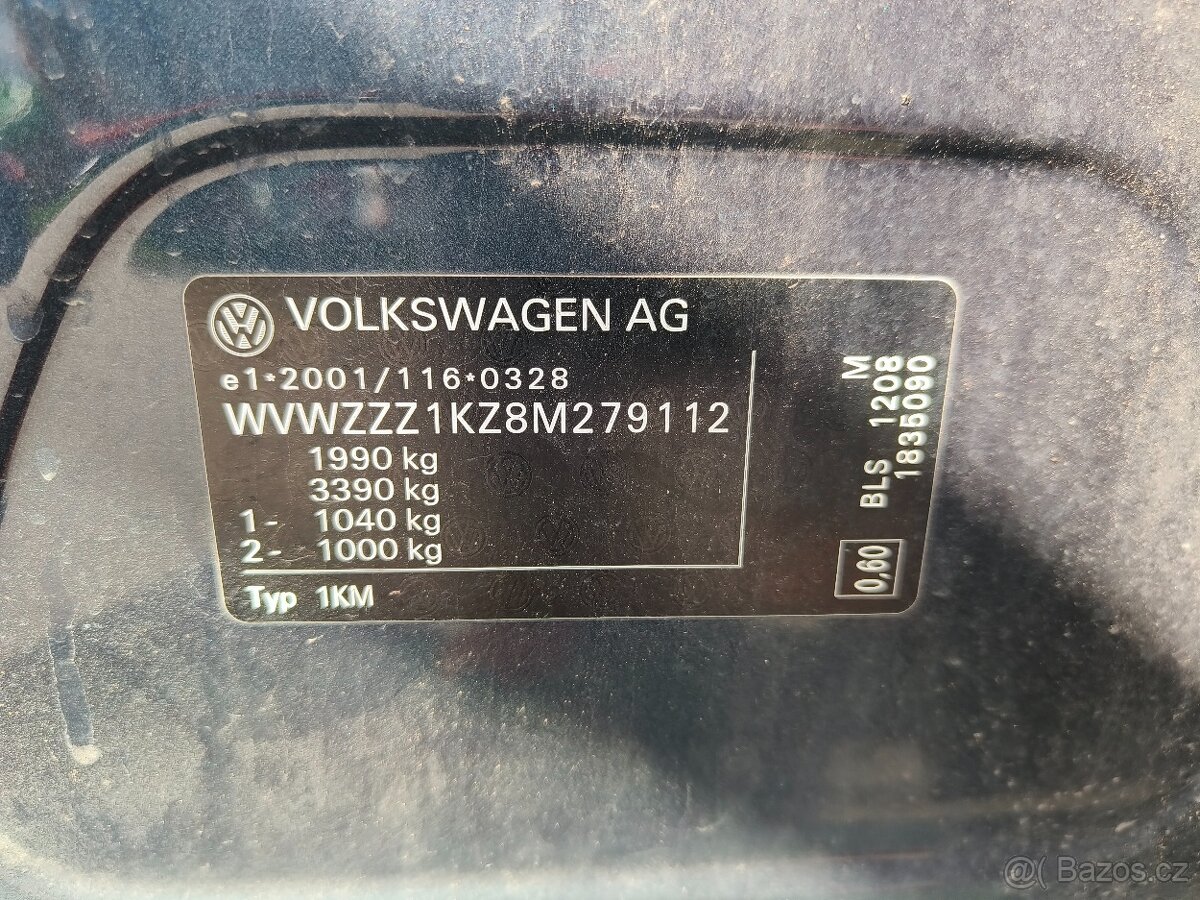 VW GOLF V kombi 1.9 TDI 77kw - 8