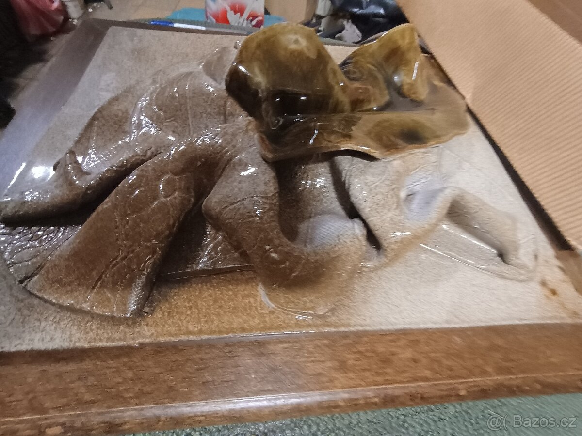 Kovaný svícen , opálová váza, plastiky - 8