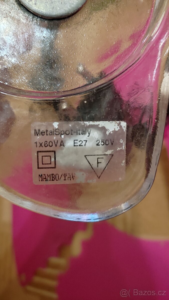 Stolní lampička růžová - 8