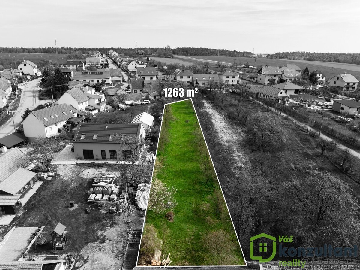 Prodej stavebního pozemku 1263 m² v obci Svatoslav u Tišnova - 8