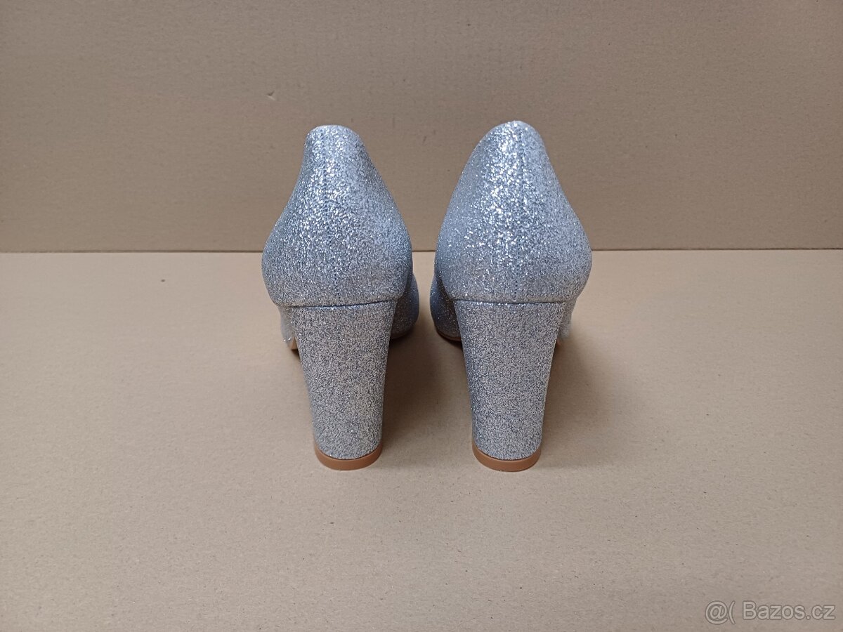 Stříbrné lodičky vel.37 - 8